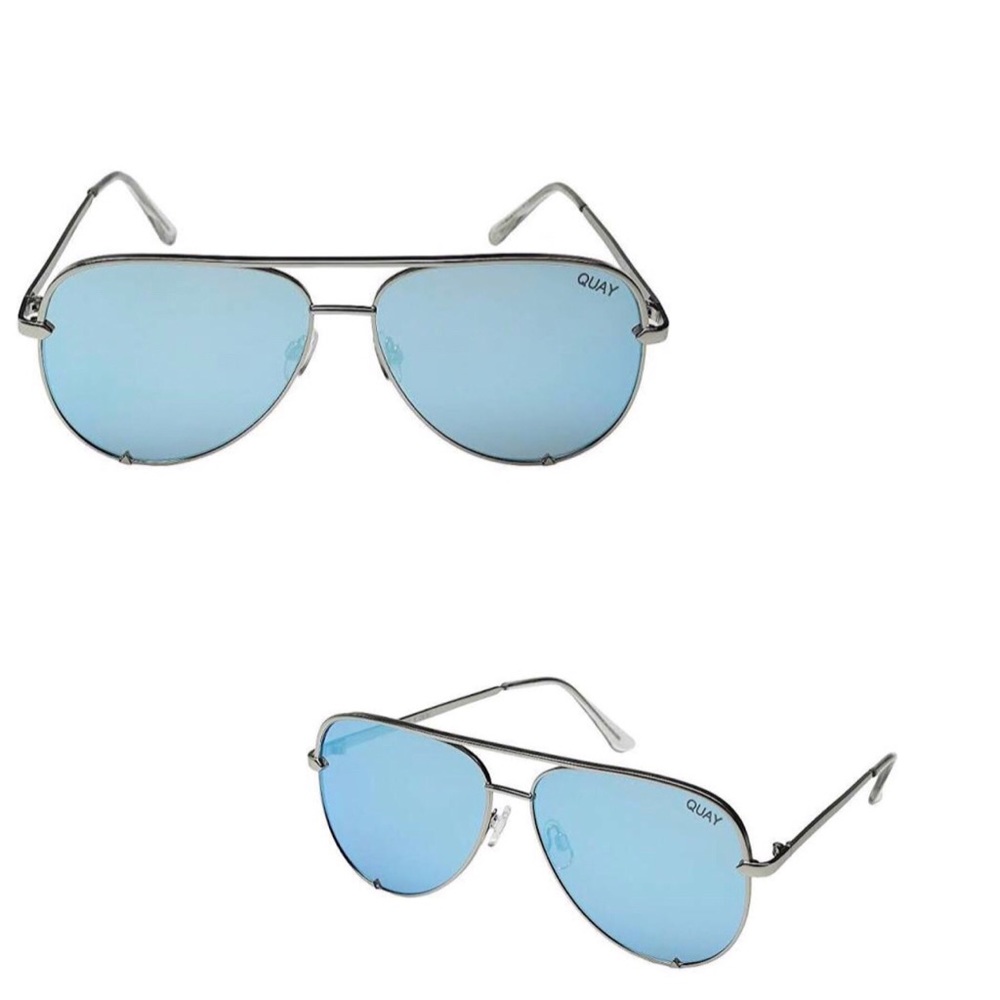 Quay X Desi - High Key -Silver/ Blue - Picture 1 of 3